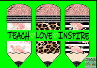 Teach, Love Inspire Pencil Tee